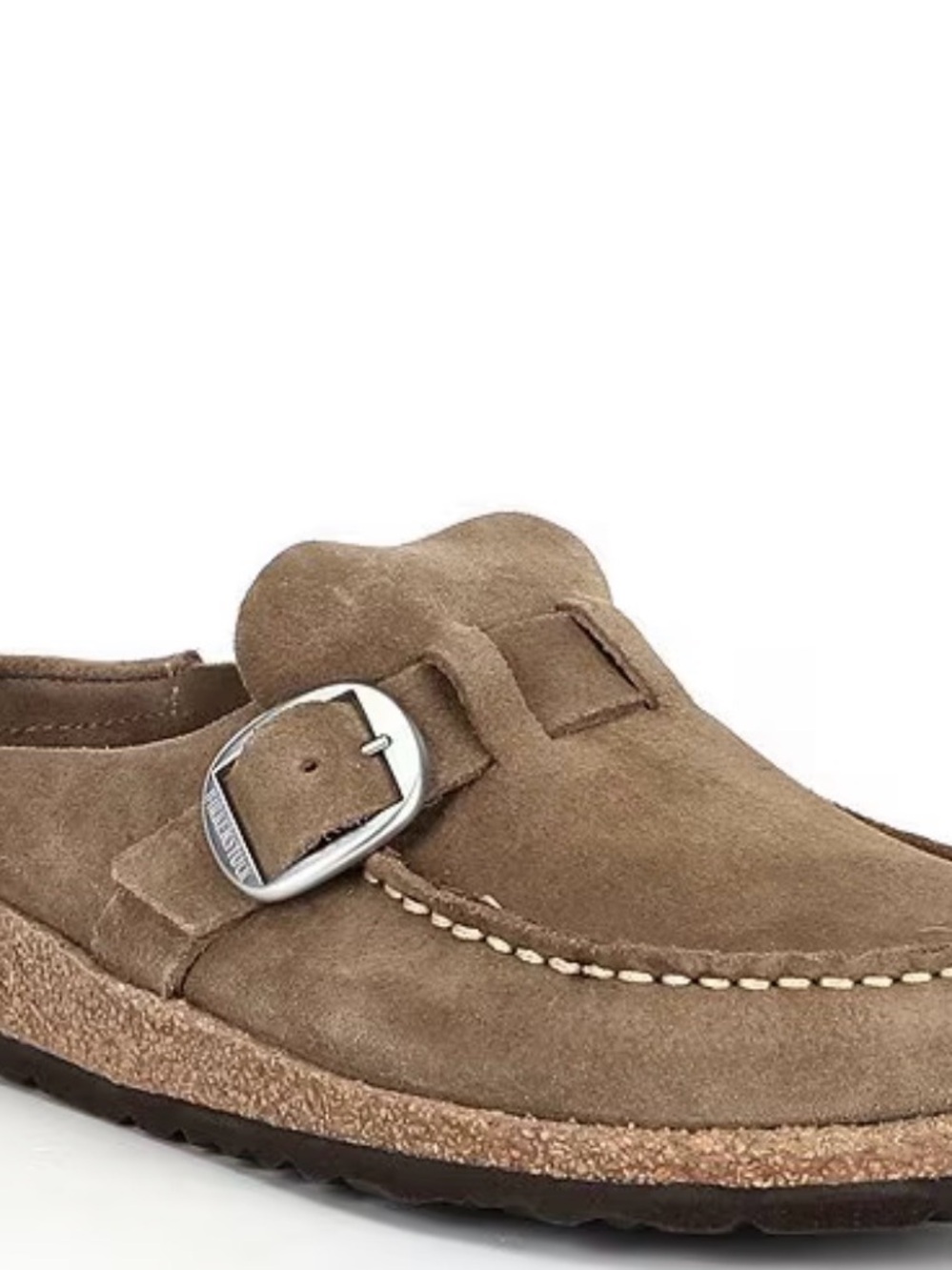 Women’s Suede Birkenstock Buckley Slip-On Loafers in Brown